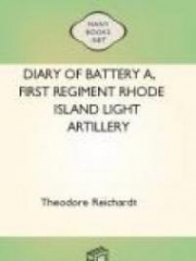 Diary of Battery A, First Regiment Rhode Island Light Artillery