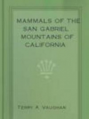 Mammals of the San Gabriel Mountains of California