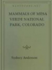 Mammals of Mesa Verde National Park, Colorado