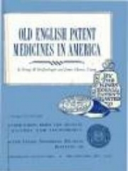 Old English Patent Medicines in America