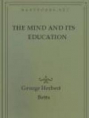 The Mind and Its Education