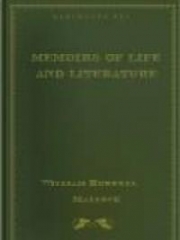 Memoirs of Life and Literature