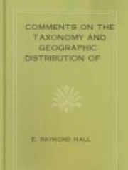 Comments On The Taxonomy And Geographic Distribution Of North American