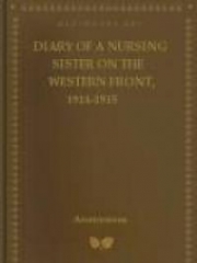 Diary of a Nursing Sister on the Western Front