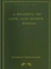 A Reading Of Life, Other Poems