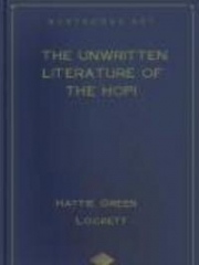 The Unwritten Literature of the Hopi