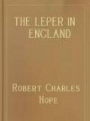 The Leper in England: with some account of English lazar-houses
