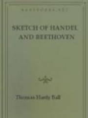 Sketch of Handel and Beethoven