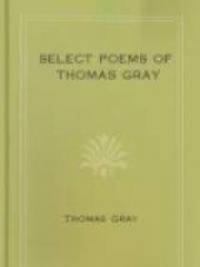 Select Poems Of Thomas Gray