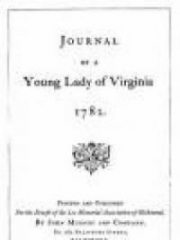 Journal Of A Young Lady Of Virginia, 1782